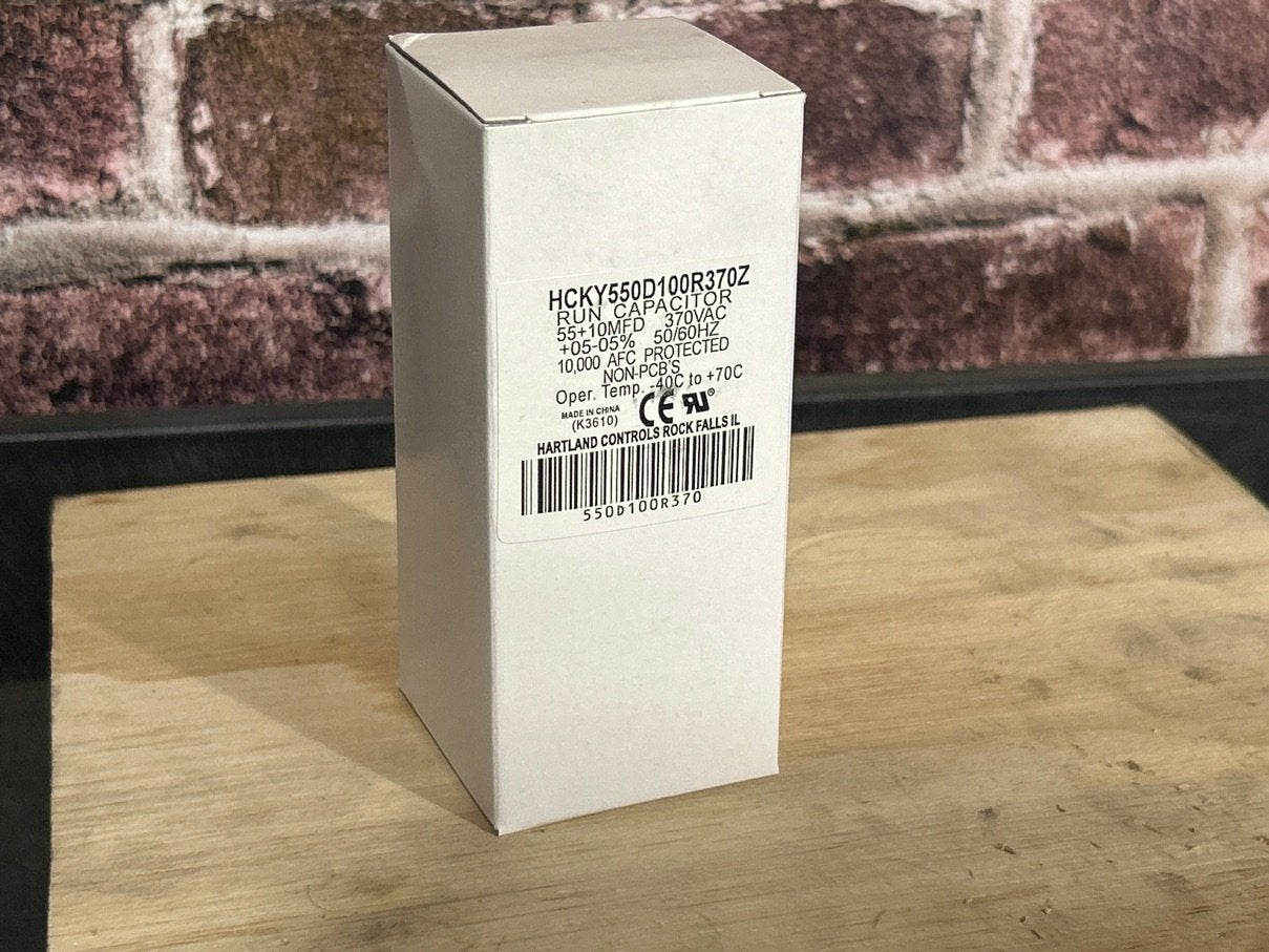 370 Vac, 55+10MFD 50/60 Hz, Round Capacitor
