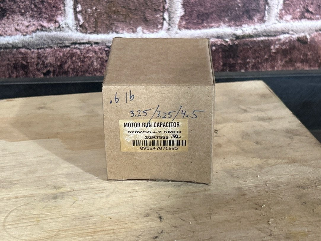 370 Vac, 55+7.5MFD 50/60 Hz, Round Capacitor