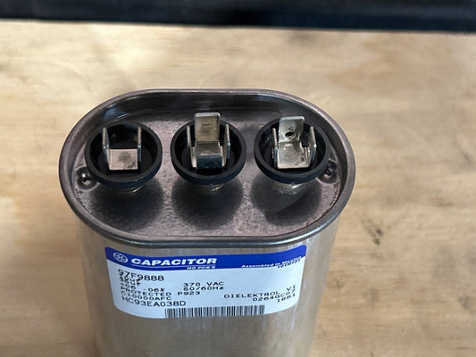 370 Vac, 35+10MFD 50/60 Hz, Oval Capacitor