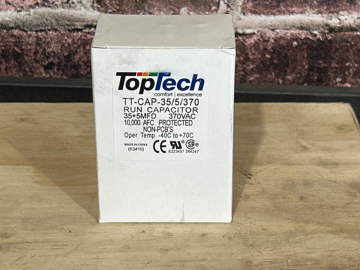 370 Vac, 35+5MFD 50/60 Hz, Oval Capacitor