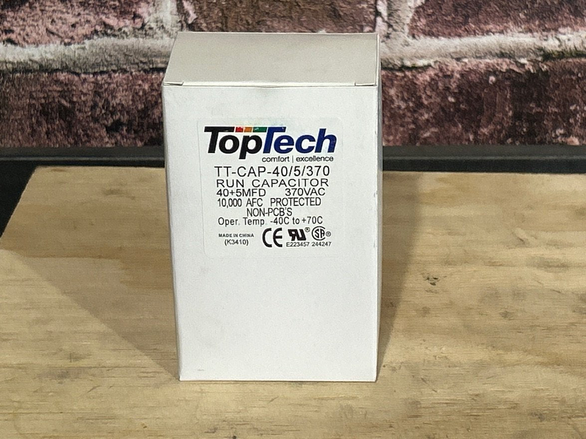 370 Vac, 40+5MFD 50/60 Hz, Oval Capacitor