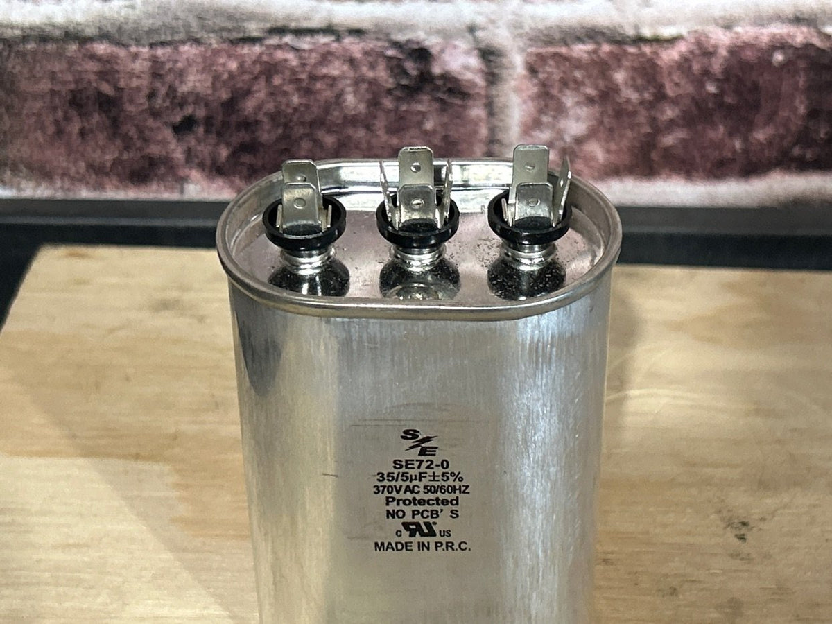 370 Vac, 35+5MFD 50/60 Hz, Oval Capacitor