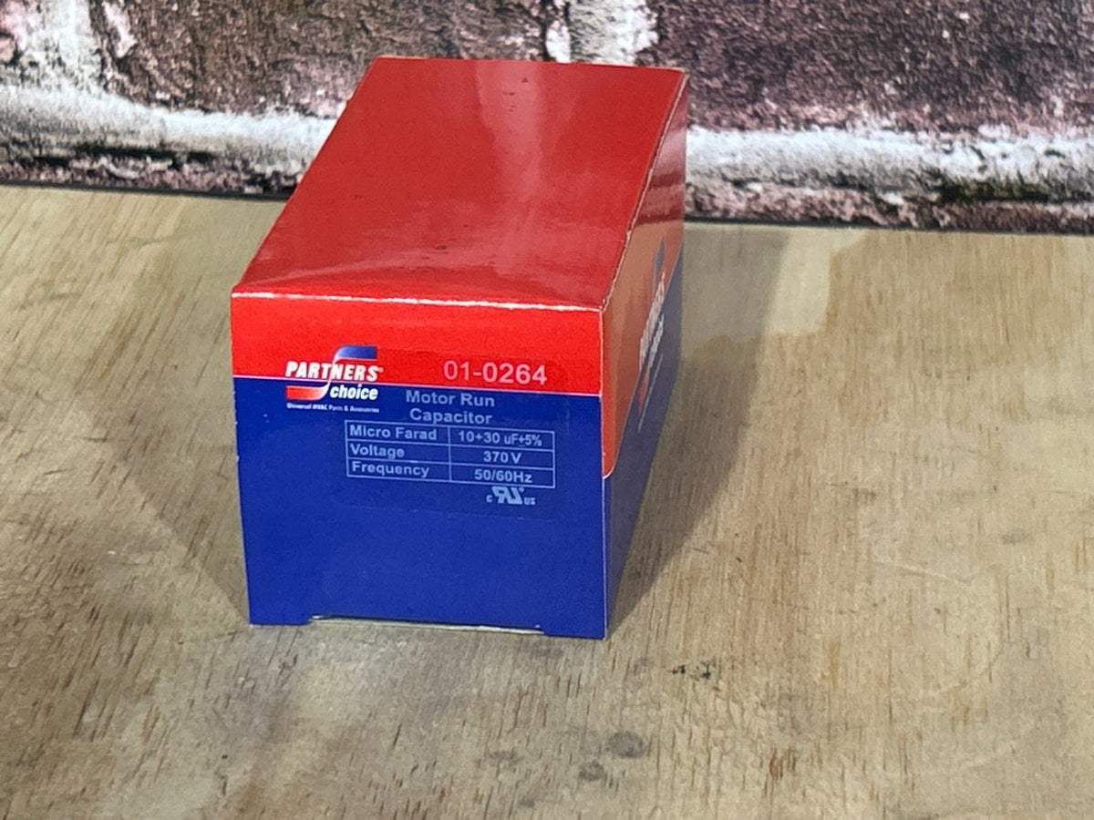 370 Vac, 30+10MFD 50/60 Hz, Round Capacitor