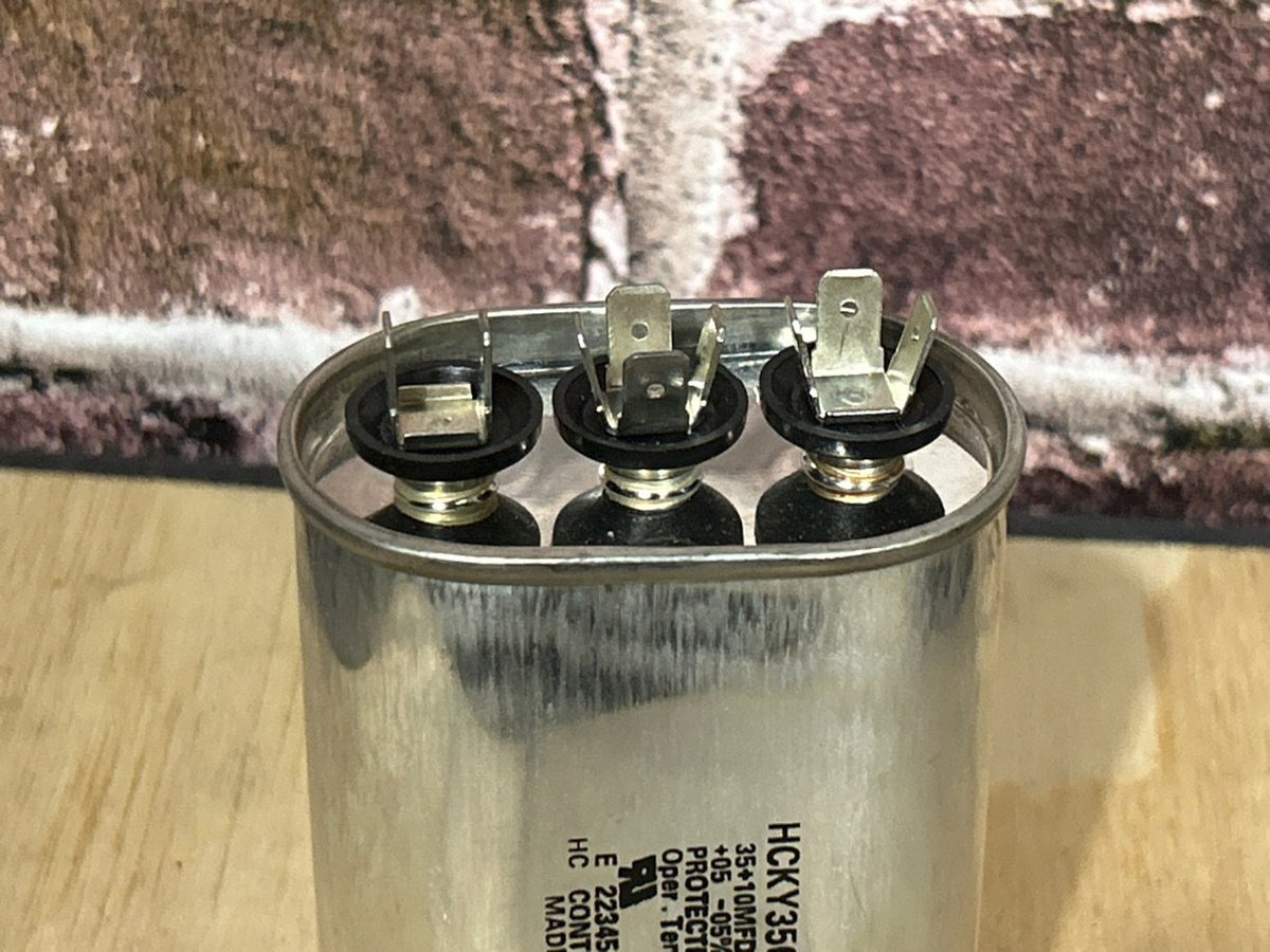 370 Vac, 35+5MFD 50/60 Hz, Oval Capacitor