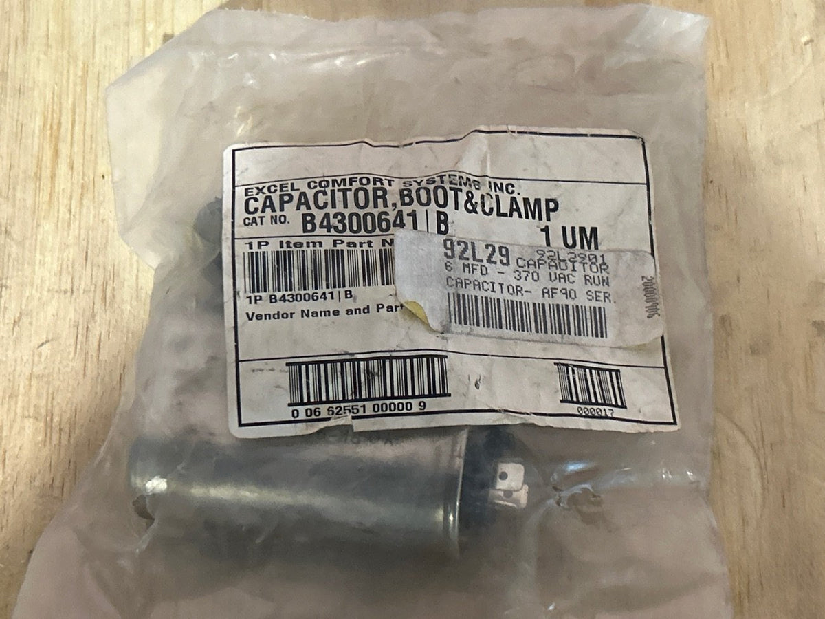 370 Vac, 6MFD 50/60 Hz, Oval Capacitor