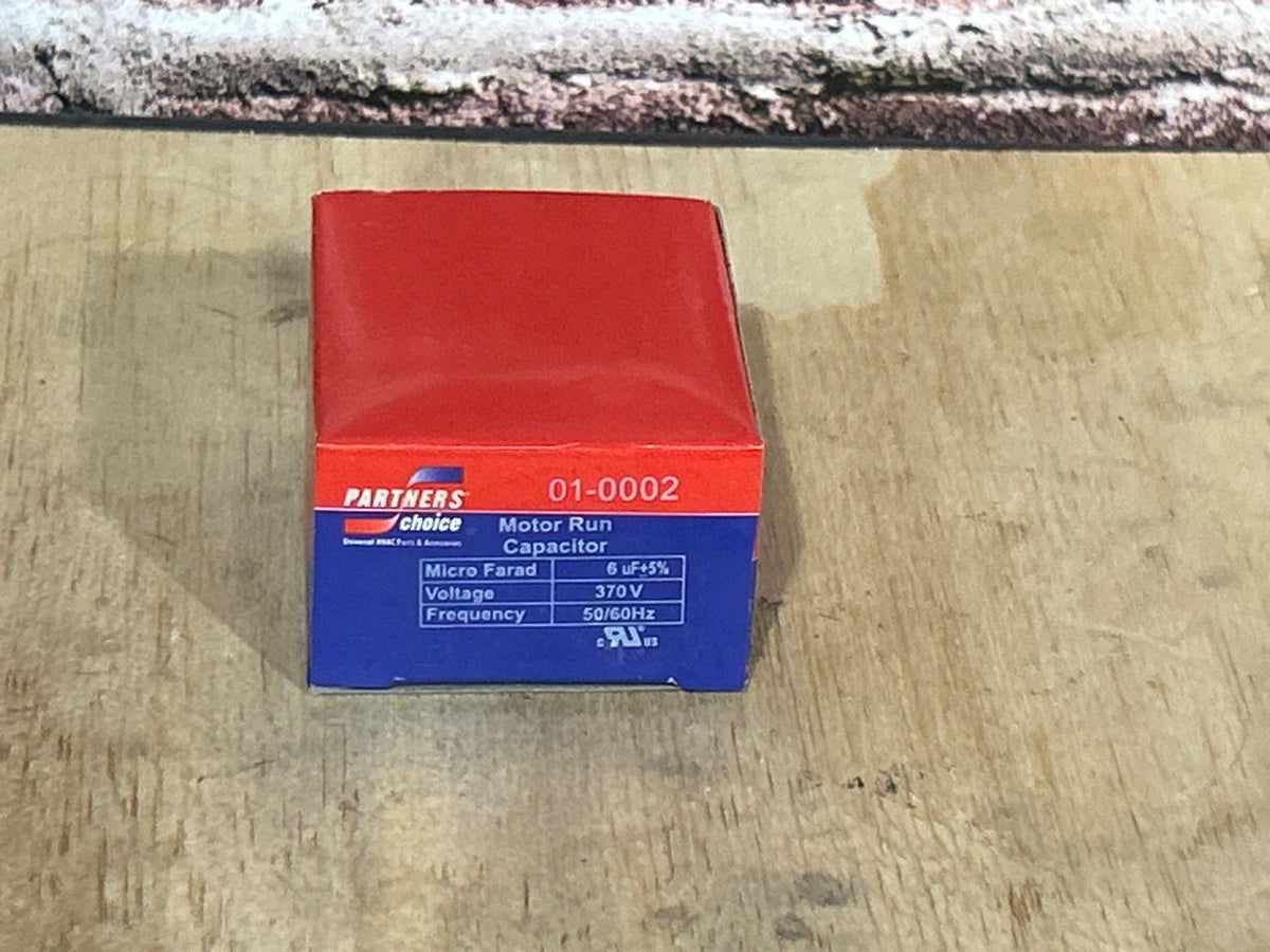 370 Vac, 6MFD 50/60 Hz, Oval Capacitor