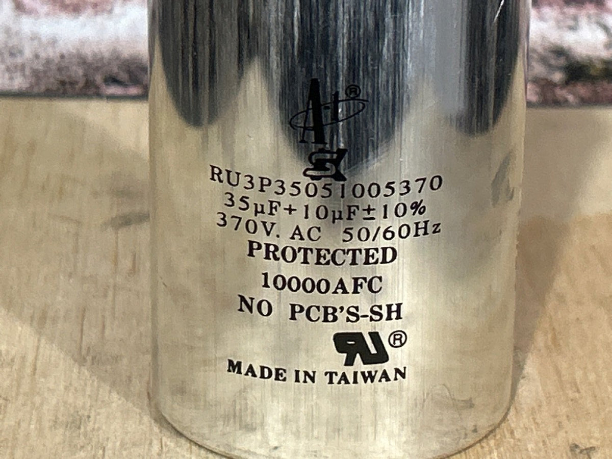 370 Vac, 35+10MFD 50/60 Hz, Round Capacitor