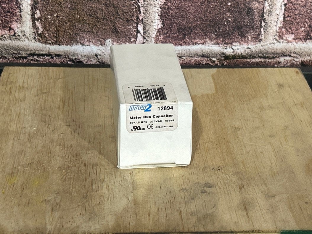 370 Vac, 55+7.5MFD 50/60 Hz, Round Capacitor