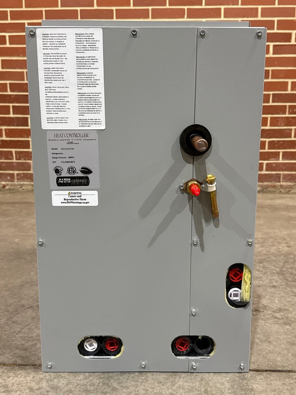 3 Ton AC/HP Multiposition Cased A Coil, R22/R410A CFM 1200