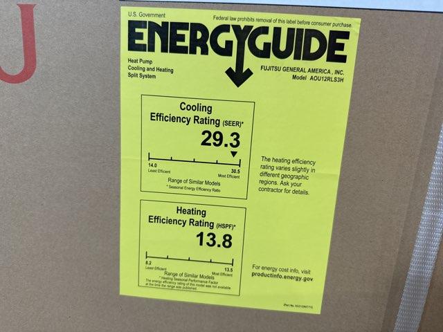 12,000 BTU Single-Zone Outdoor Inverter Heat Pump Mini Split Unit, 29.3 SEER 208-230/60/1 R-410A