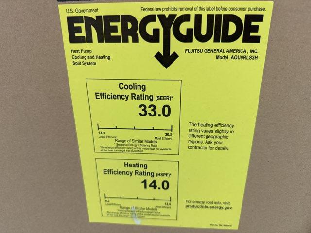 9,000 BTU Single-Zone Outdoor Inverter Heat Pump Mini Split Unit, 33 SEER 208-230/60/1 R-410A