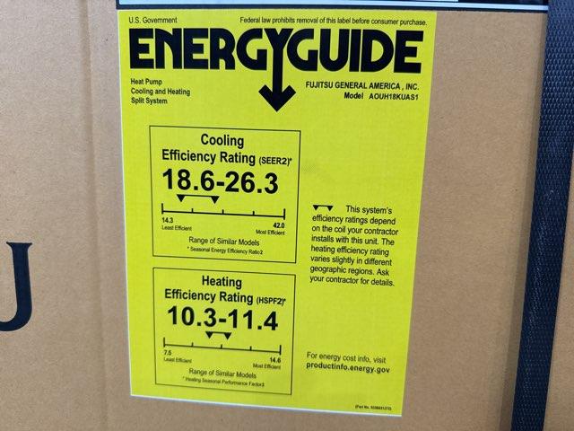 18,000 BTU Single-Zone Outdoor Inverter Heat Pump Mini Split Unit, 26.3 SEER2 208-230/60/1 R-32