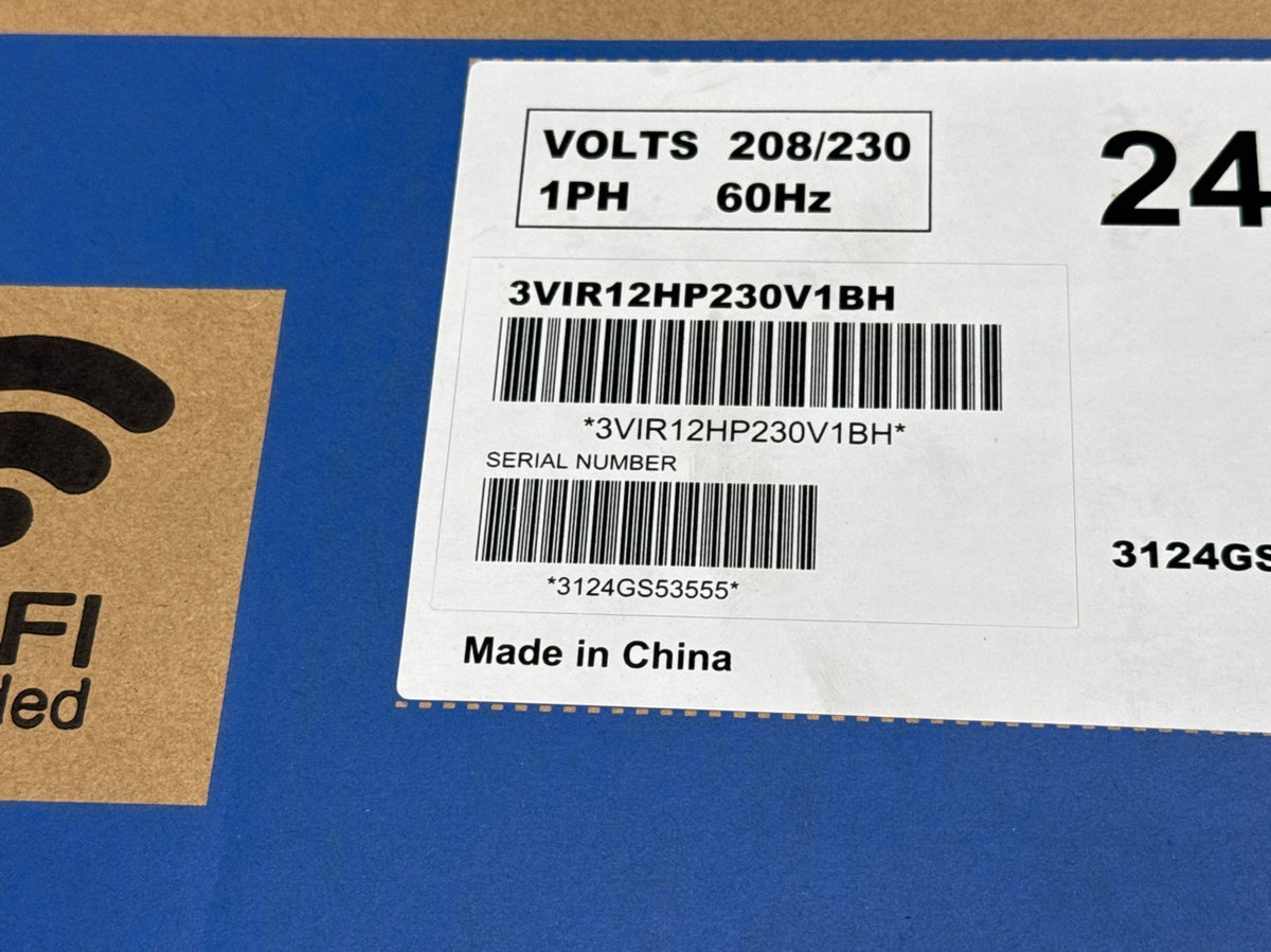 12,000 BTU Single-Zone Indoor Inverter Heat Pump Mini Split Unit, 25 SEER 208-230/60/1 R-410A