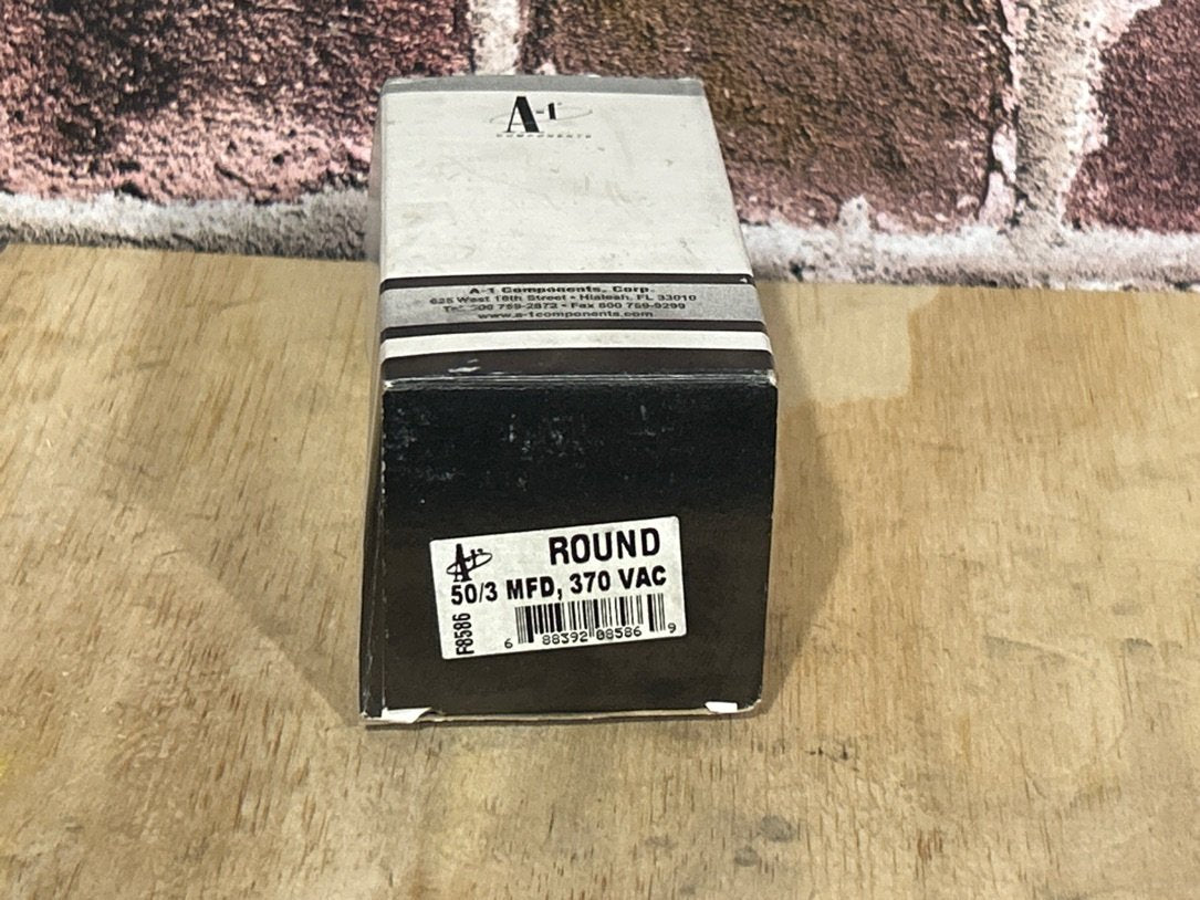 370 Vac, 50+3MFD 50/60 Hz, Round Capacitor