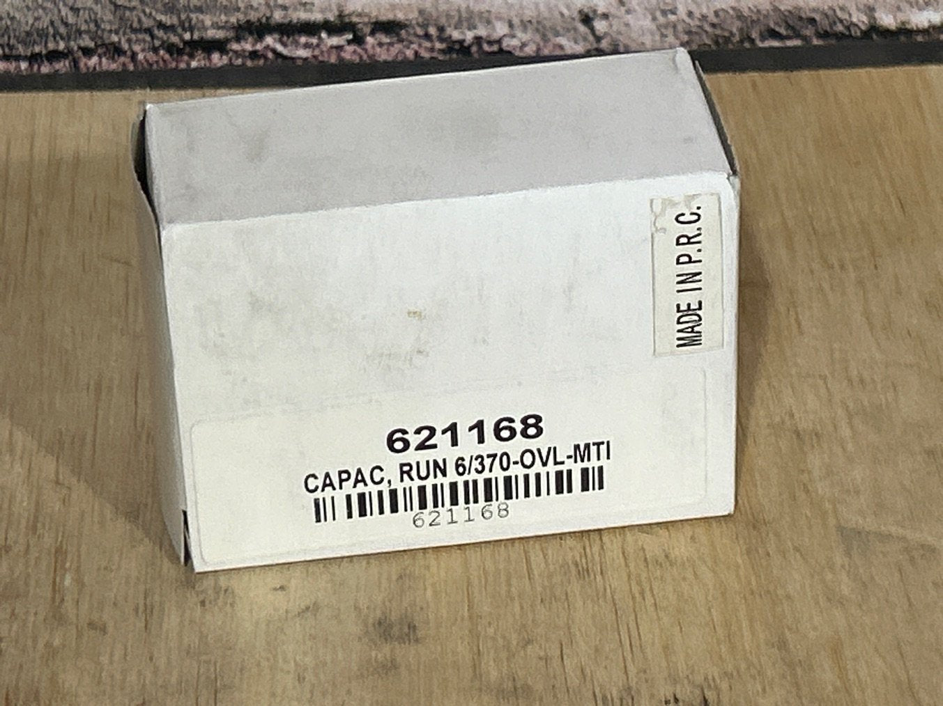 370 Vac, 6MFD 50/60 Hz, Oval Capacitor