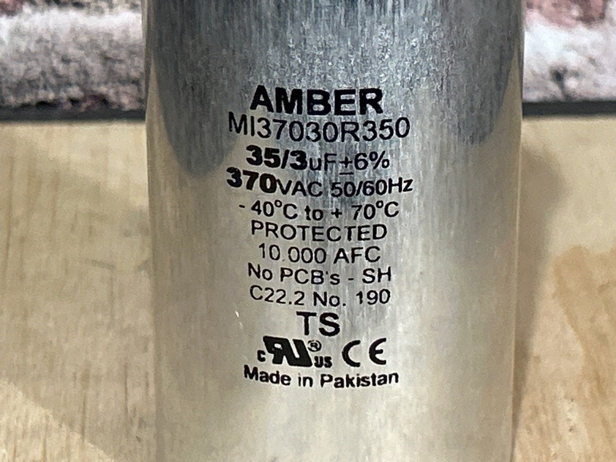 370 Vac, 35+3MFD 50/60 Hz, Round Capacitor