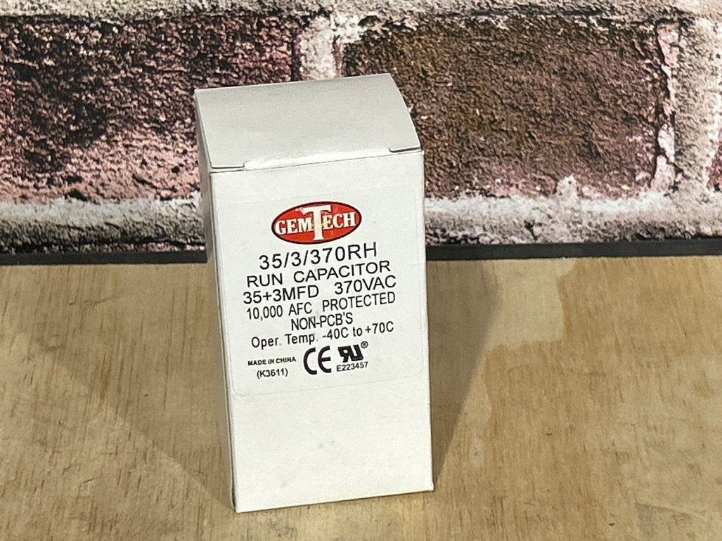 370 Vac, 35+3MFD 50/60 Hz, Round Capacitor