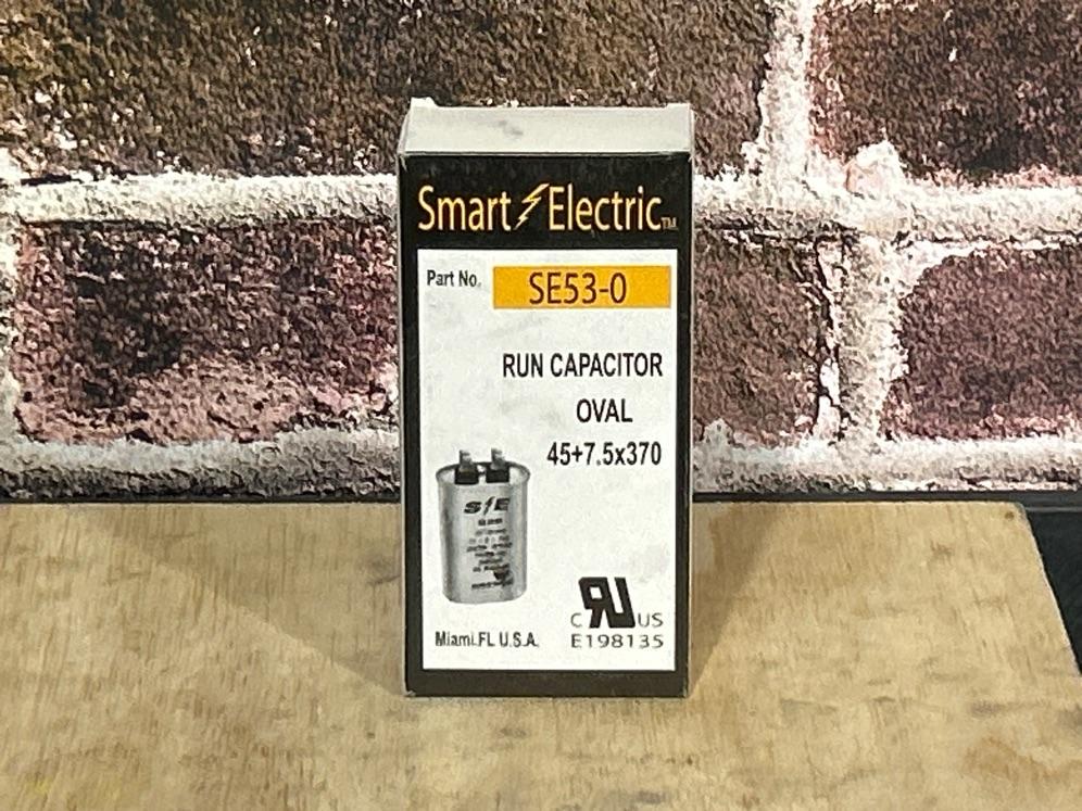370 Vac, 45+7.5MFD 50/60 Hz, Oval Capacitor