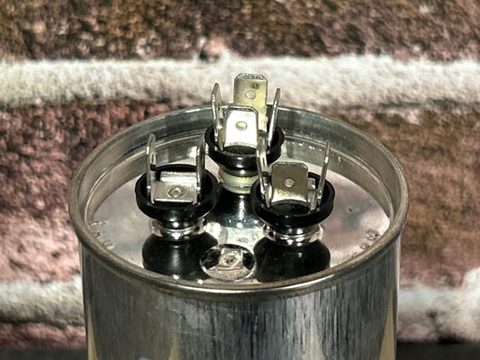 370 Vac, 80+10MFD 50/60 Hz, Round Capacitor