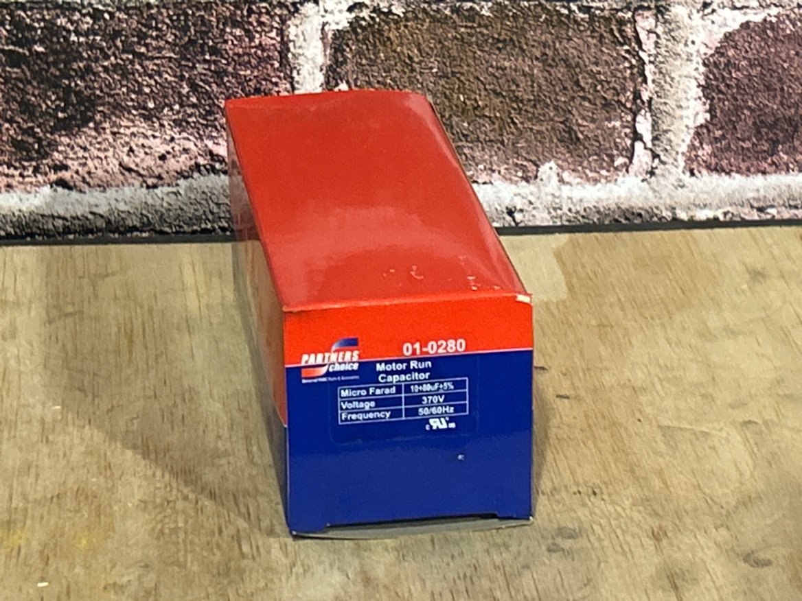 370 Vac, 80+10MFD 50/60 Hz, Round Capacitor
