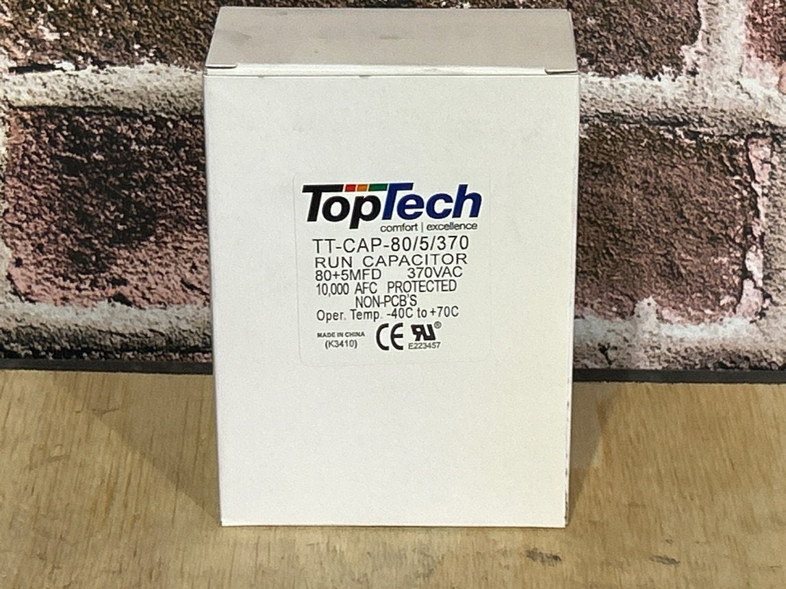 370 Vac, 80+5MFD 50/60 Hz, Round Capacitor