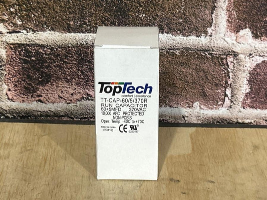 370 Vac, 60+5MFD 50/60 Hz, Round Capacitor