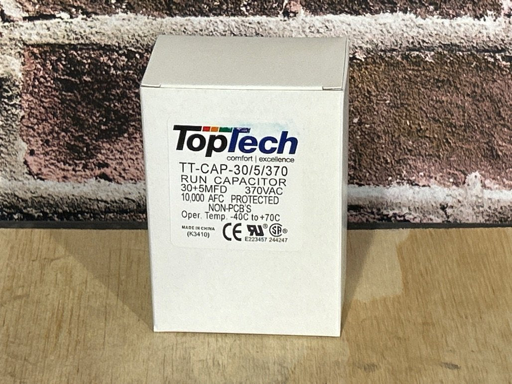 370 Vac, 30+5MFD 50/60 Hz, Oval Capacitor
