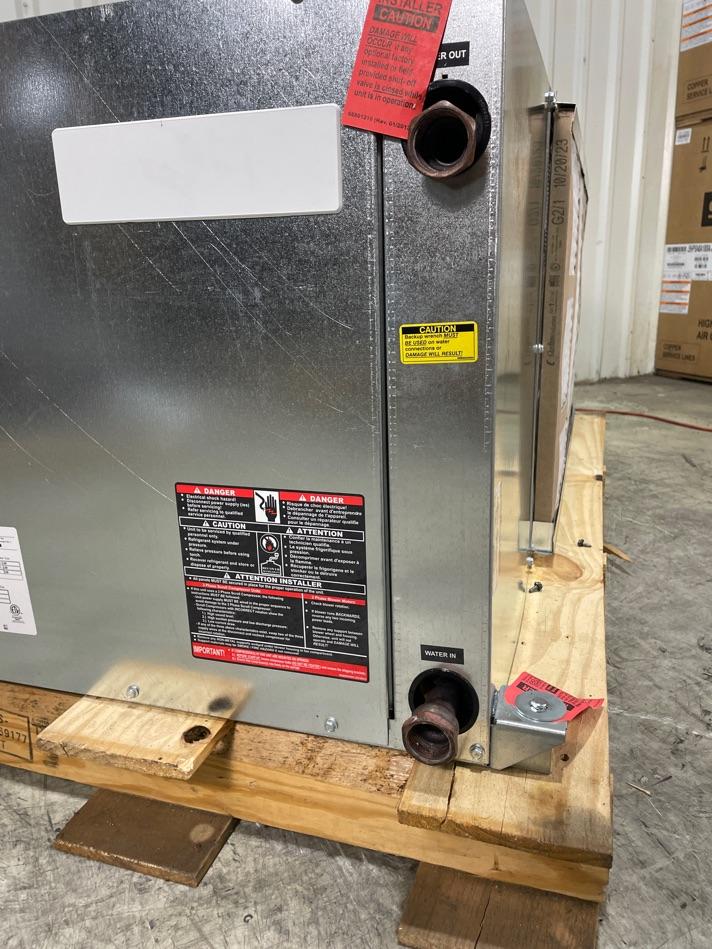 5 Ton Two-Stage PSC Horizontal Geothermal Heat Pump 460/60/3 R410A 17.4 EER
