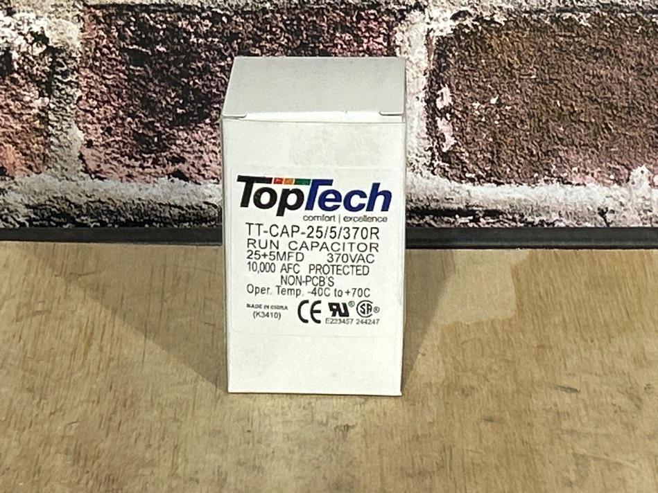 370 Vac, 25+5MFD 50/60 Hz, Round Capacitor