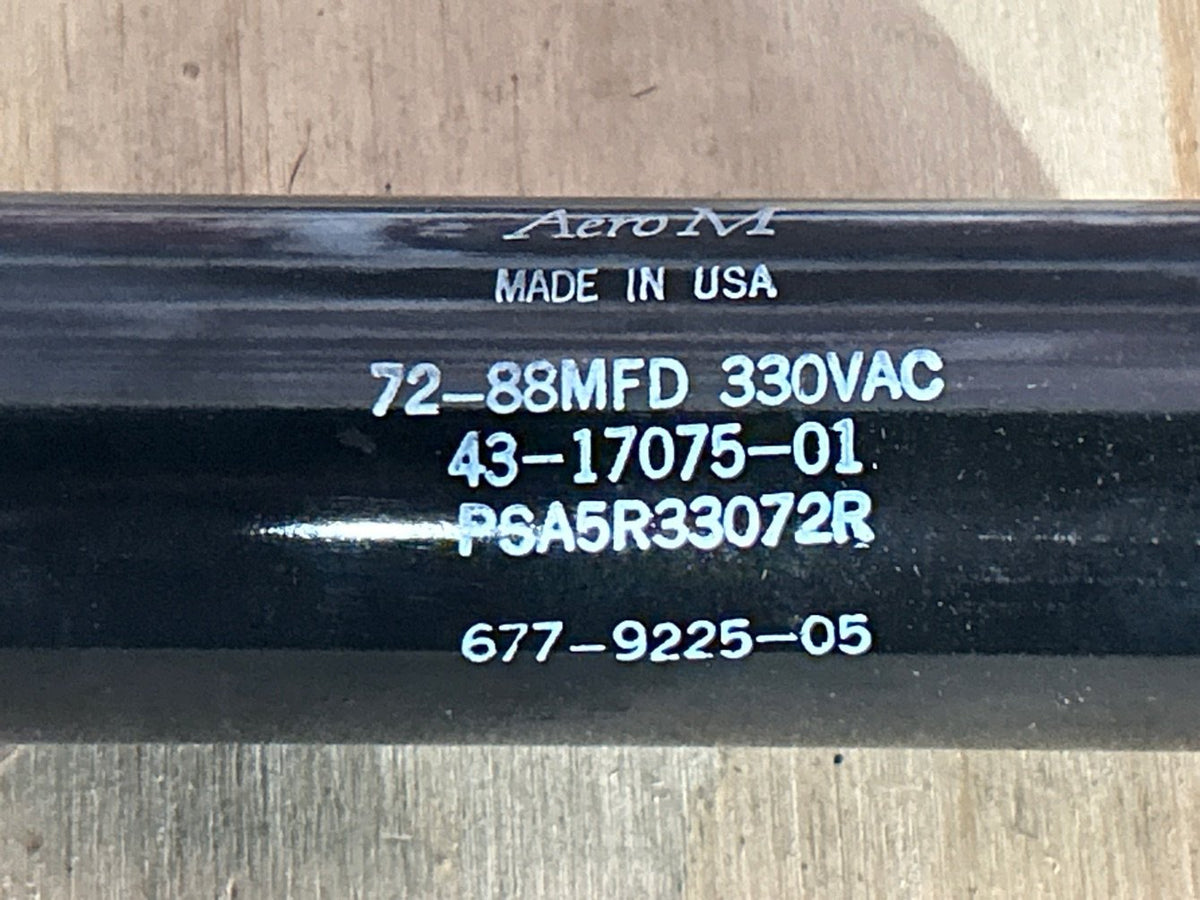 330 Vac, 72-88MFD 50/60 Hz, Round Capacitor