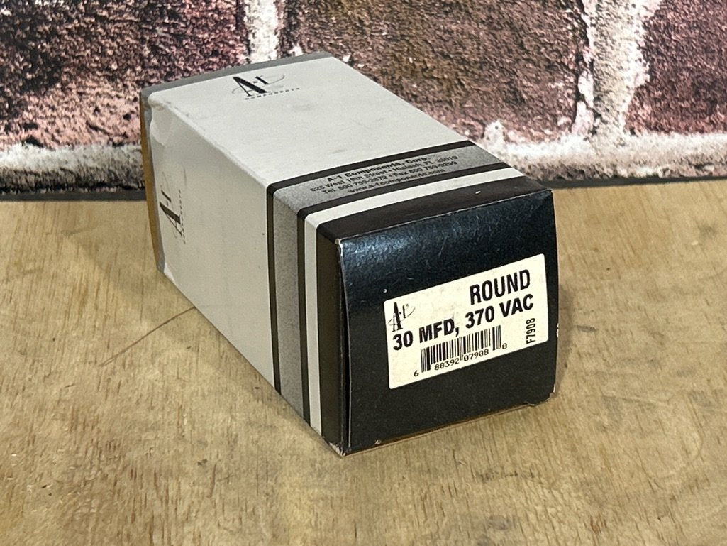 370 Vac, 30MFD 50/60 Hz, Round Capacitor