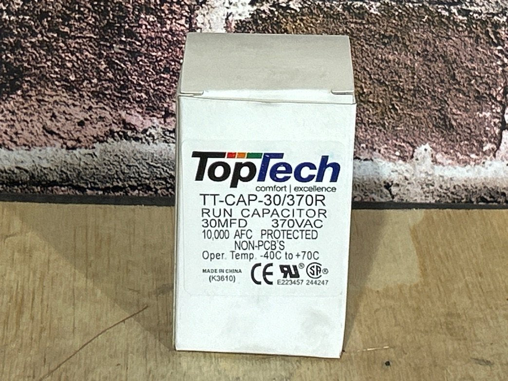 370 Vac, 30MFD 50/60 Hz, Round Capacitor