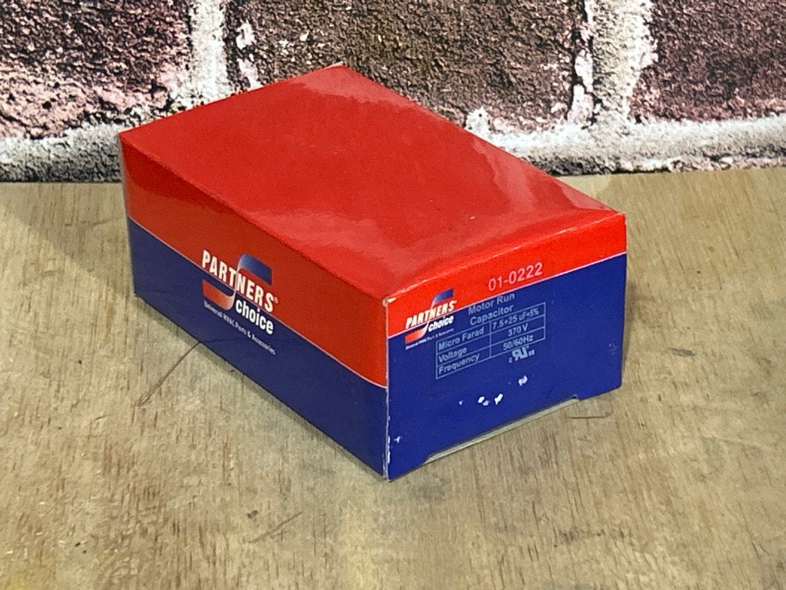 370 Vac, 25+7.5MFD 50/60 Hz, Oval Capacitor