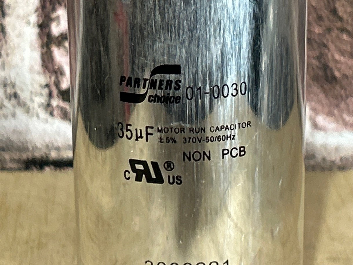 370 Vac, 35MFD 50/60 Hz, Round Capacitor