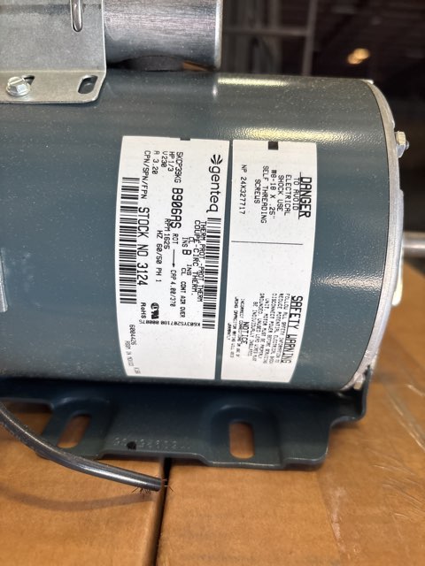 1/3 HP Fan Motor 208-230/60/1 1625 Rpm 1 Speed