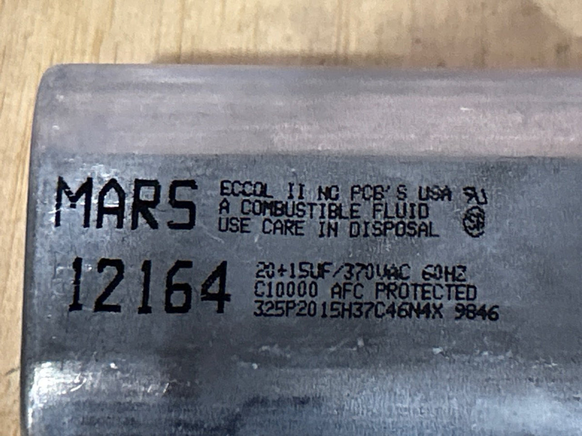 370 Vac, 20+15MFD 50/60 Hz, Oval Capacitor