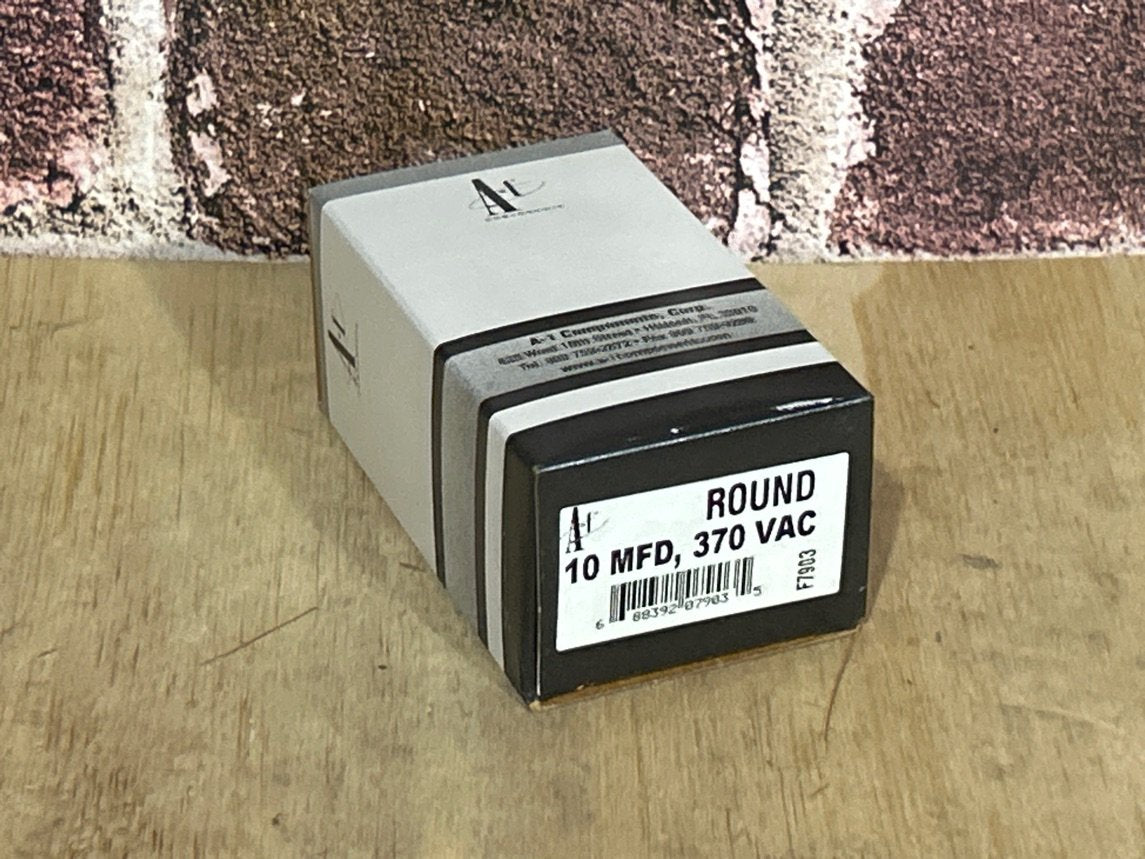 370 Vac, 10MFD 50/60 Hz, Round Capacitor