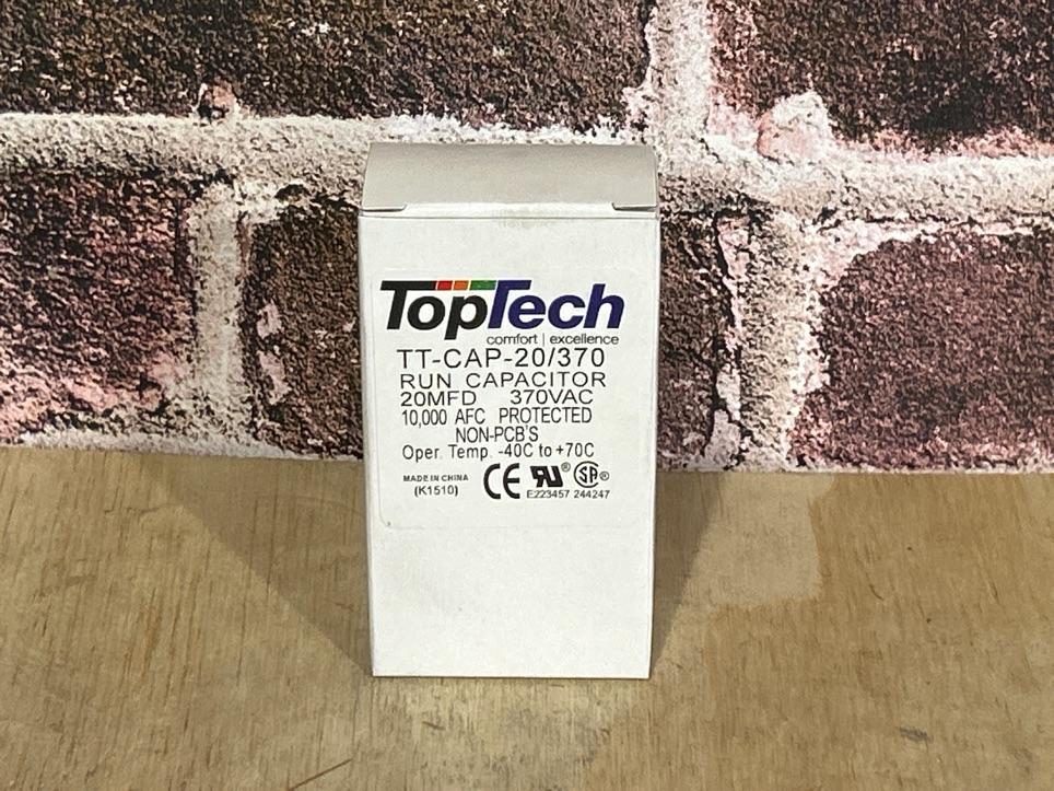 370 Vac, 20MFD 50/60 Hz, Oval Capacitor