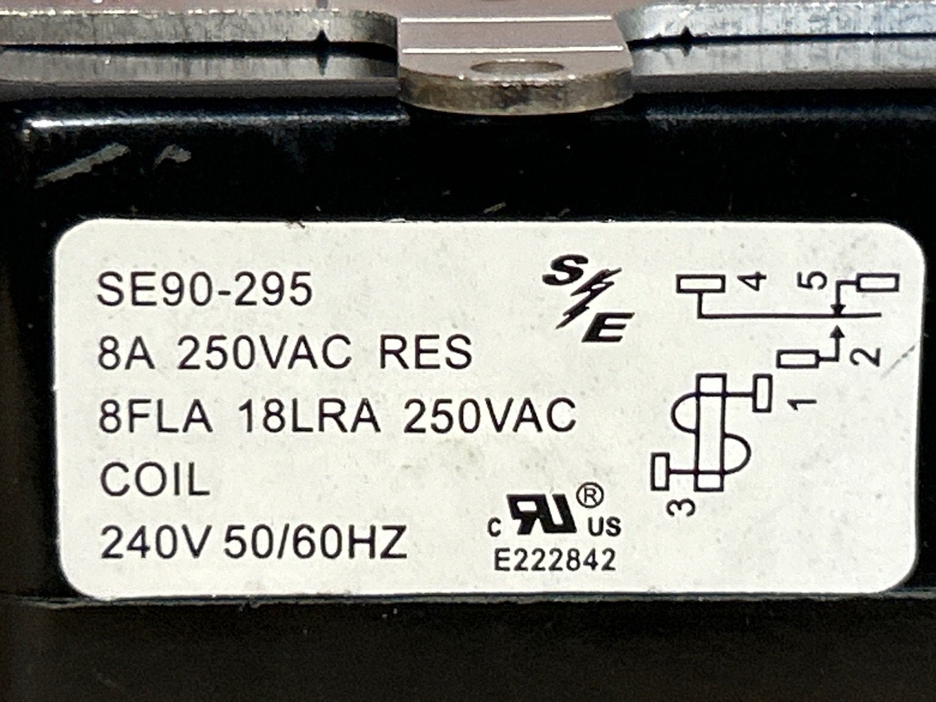 240 V, 50/60 Hz, Fan Relay