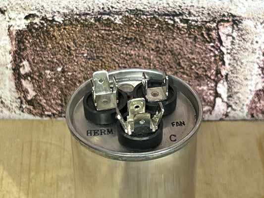 370 Vac, 20+15MFD 50/60 Hz, Round Capacitor