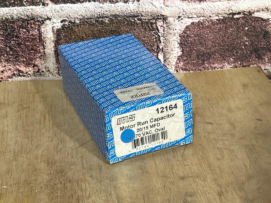 370 Vac, 20+15MFD 50/60 Hz, Oval Capacitor