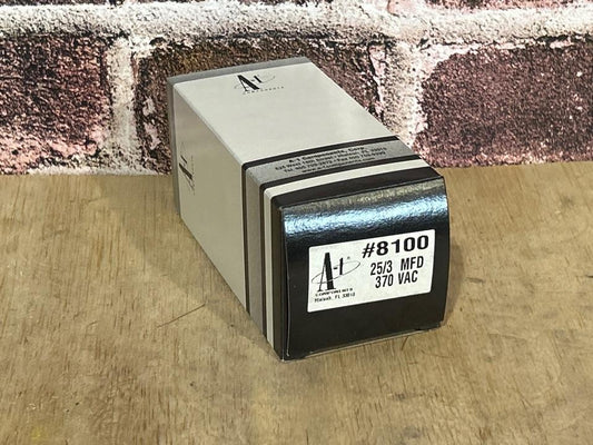 370 Vac, 25+3MFD 50/60 Hz, Oval Capacitor