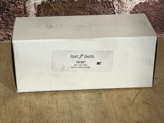 370 Vac, 80+7.5MFD 50/60 Hz, Round Capacitor