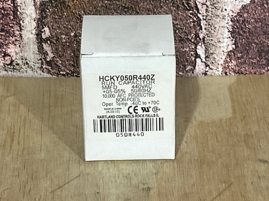 440 Vac, 5MFD 50/60 Hz, Round Capacitor