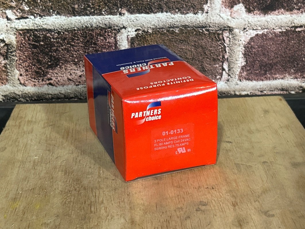 24 V, 50/60 Hz, 60 Amps 3 Pole Contactor