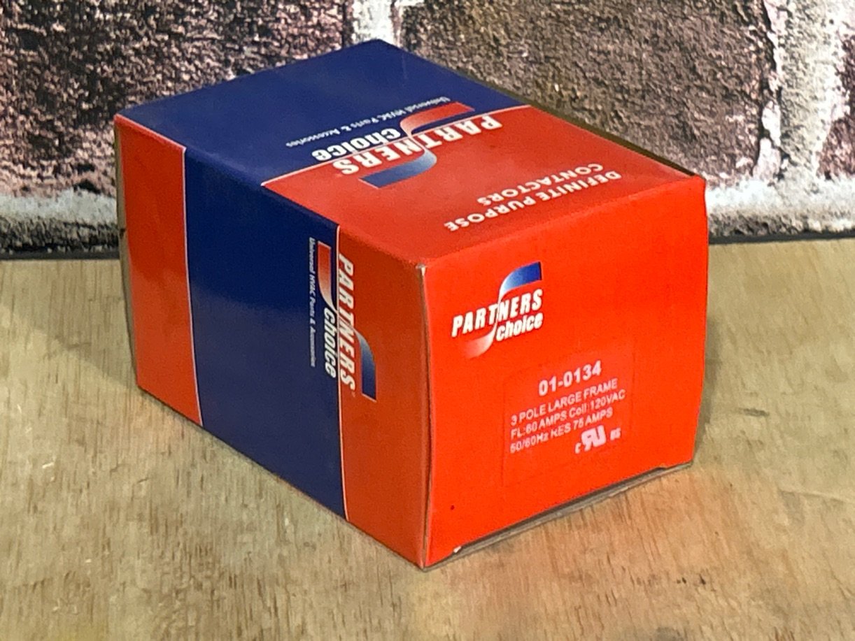 240 V, 50/60 Hz, 60 Amps 3 Pole Contactor