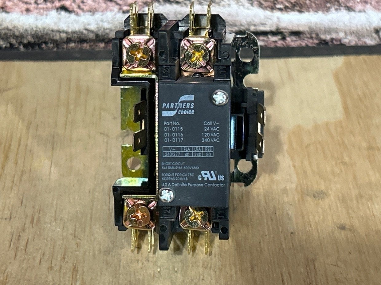 240 V, 50/60 Hz, 40 Amps 1 Pole Contactor