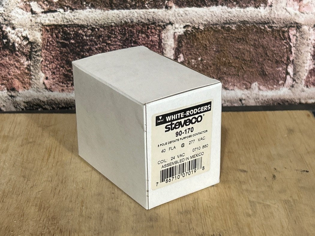 24 V, 50/60 Hz, 30 Amps 3 Pole Contactor