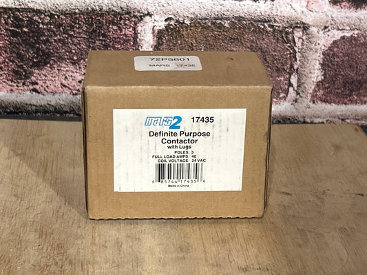 24 V, 50/60 Hz, 40 Amps 3 Pole Contactor