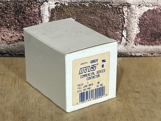 24 V, 50/60 Hz, 40 Amps 3 Pole Contactor